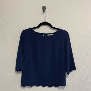 Monteau Scallop Blouse